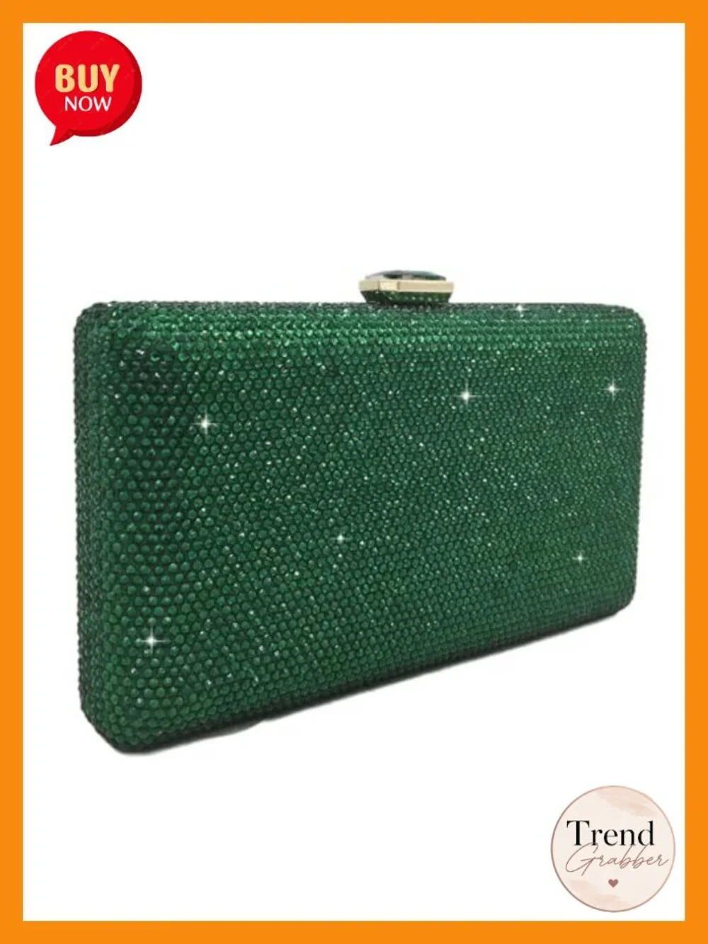Crystal Evening Clutch for Women Formal Wedding Party Rhinestone Box Purse with